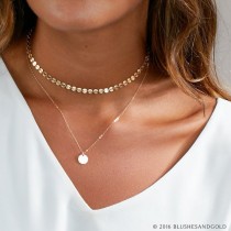 Dainty Choker Necklace, Gold Choker, Choker Necklace, In Sterling Silver, Gold Filled, Perfect Layering Necklace wedding photo - Dainty Choker Necklace, Gold Choker, Choker Necklace, In Sterling Silver, Gold Filled, Perfect Layering Necklace
