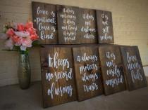 Love is Patient, Love is Kind aisle signs wedding photo - Love is Patient, Love is Kind aisle signs