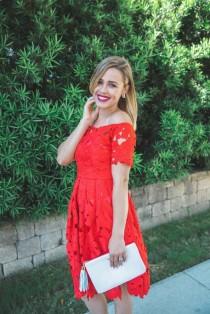 LRLD- Little Red Lace Dress wedding photo - LRLD- Little Red Lace Dress