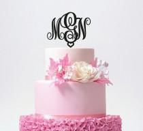 Monogram Cake Topper - Initial Wedding Cake Topper - Gold Monogram Cake Topper - Keepsake Cake Topper / ST017 wedding photo - Monogram Cake Topper - Initial Wedding Cake Topper - Gold Monogram Cake Topper - Keepsake Cake Topper / ST017