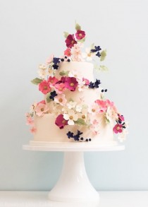 Tiny Flower Wedding Cake wedding photo - Tiny Flower Wedding Cake