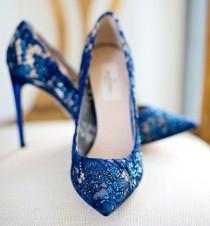 6 Beautiful Pairs Of Bridal Shoes In Shades Of Blue wedding photo - 6 Beautiful Pairs Of Bridal Shoes In Shades Of Blue