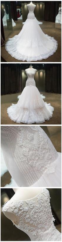 Luxury Mermaid Wedding Dress With C wedding photo - Luxury Mermaid Wedding Dress With C