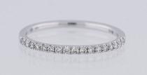 Gold & Diamond Thin Wedding Band. White, Yellow and Rose in Half-Way and Eternity. Petite Minimal and Stackable(1.3mm). Quick Shipping! wedding photo - Gold & Diamond Thin Wedding Band. White, Yellow and Rose in Half-Way and Eternity. Petite Minimal and Stackable(1.3mm). Quick Shipping!