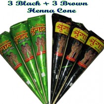 1 Black + 1 Brown Instant Henna Cones Tattoo Paste Body Art Heena Mehndi for Skin Temporary Tattoos Ready to Use wedding photo - 1 Black + 1 Brown Instant Henna Cones Tattoo Paste Body Art Heena Mehndi for Skin Temporary Tattoos Ready to Use
