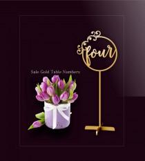 Sale Gold Table Number.Gold Table Numbers. Table Numbers with base.Wedding Table Numbers. wedding photo - Sale Gold Table Number.Gold Table Numbers. Table Numbers with base.Wedding Table Numbers.