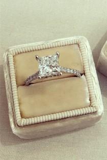 21 Breathtaking Princess Cut Engagement Rings wedding photo - 21 Breathtaking Princess Cut Engagement Rings