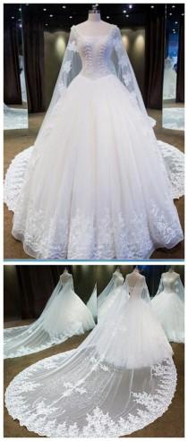 Real Photo Bridal Gown Strapless Lace Up Beaded Lace Long Watteau Train Wedding Dresses From Mfprom wedding photo - Real Photo Bridal Gown Strapless Lace Up Beaded Lace Long Watteau Train Wedding Dresses From Mfprom