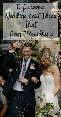 5 Awesome Wedding Exits That Are Not Sparklers! wedding photo - 5 Awesome Wedding Exits That Are Not Sparklers!