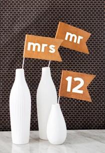 wedding photo - DIY Fabric Wedding Flags With The BRAND NEW Cricut Maker!