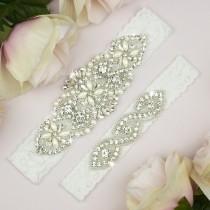 Bridal Garter, Wedding Garter, White Wedding Garter, White Bridal Garter, Bridal Garter Belt, Lace Wedding Garter, Bridal Garter Set, 20-1A wedding photo - Bridal Garter, Wedding Garter, White Wedding Garter, White Bridal Garter, Bridal Garter Belt, Lace Wedding Garter, Bridal Garter Set, 20-1A