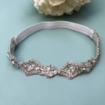 Crystal Wedding Garter NO SLIP grip vintage rhinestones, custom garter, simple garter, rhinestone garter wedding photo - Crystal Wedding Garter NO SLIP grip vintage rhinestones, custom garter, simple garter, rhinestone garter