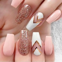 Pink And White Nail Art wedding photo - Pink And White Nail Art