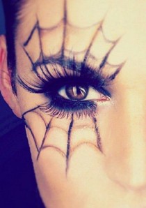 Spider Web Eye Makeup wedding photo - Spider Web Eye Makeup