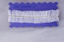 Garter Tulle Bridal Garter Rhinestone Chain Toss Garter Wedding garter Tulle bridal garter Rhinestone garter Ivory Bridal garter Bridal Gift wedding photo - Garter Tulle Bridal Garter Rhinestone Chain Toss Garter Wedding garter Tulle bridal garter Rhinestone garter Ivory Bridal garter Bridal Gift