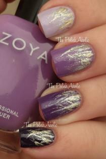 Purple Rainbow Nails wedding photo - Purple Rainbow Nails