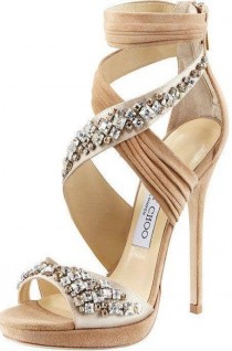 Nude Sandals By Jimmy Choo - Shop Now wedding photo - Nude Sandals By Jimmy Choo - Shop Now