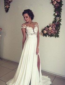 wedding photo -  weiße abendkleider