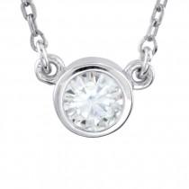 wedding photo -  Raven Fine Jewelers, GIA 0.75 Carat Round Diamond Bezel Solitaire Pendant Necklace, Anniversary Gifts for Women, Fine Jewelry Gifts, Custom Jewelers, Christmas - $4350.00 USD