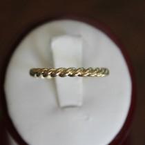 wedding photo -  Raven Fine Jewelers, 2.7mm Rope Twist Band Solid 14k Yellow Gold, Stackable Bands, Stacking Rings, Twisted Rope Rings, Wedding Bands, Handmade Rings, Cable Band - $