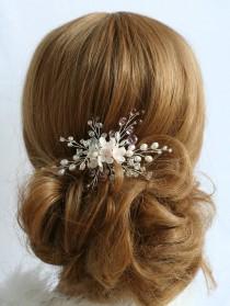 wedding photo -  Flower hair pin, Bridal hair pin, Wedding hair pin, Bridal hair accessory, Bridal flower pins, Wedding flower pin, Wedding hair accessories - $35.00 USD