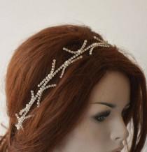 wedding photo -  Bridal Headbands Silver, Wedding Headbands for Bride, Headpiece Wedding, Headpiece for Wedding, Hair Jewelry, Hair Accessory - $37.00 USD