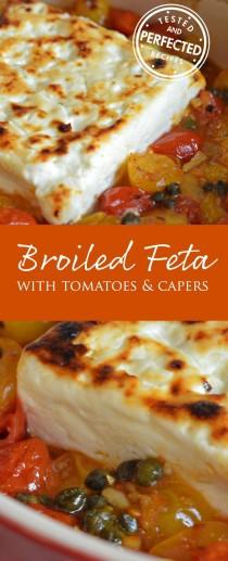 wedding photo - Broiled Feta With Garlicky Cherry Tomatoes & Capers