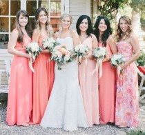 wedding photo - 10 Best Combinations For Mismatched Bridesmaid Dresses