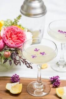 Lilac Pisco Cocktail wedding photo - Lilac Pisco Cocktail