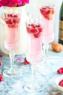 Sparkling Raspberry Lemon Mimosas wedding photo - Sparkling Raspberry Lemon Mimosas