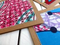 African wax wedding, African wax stitched card, card set with envelopes, African wax stationary, Wedding invite, choose your quanity. wedding photo - African wax wedding, African wax stitched card, card set with envelopes, African wax stationary, Wedding invite, choose your quanity.