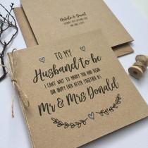 Personalised Wedding Day Groom Husband-to-be Card wedding photo - Personalised Wedding Day Groom Husband-to-be Card