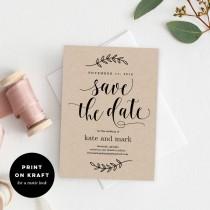 Printable Save The Date Template - Rustic Wedding Save The Date Card - Instant Download - Rustic Elegance #REC wedding photo - Printable Save The Date Template - Rustic Wedding Save The Date Card - Instant Download - Rustic Elegance #REC