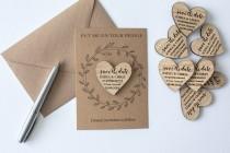 Wooden Save the Date Magnets, Heart Save the Date, Wooden Save the Date, Wedding Magnets, Rustic Save the Dates, Wood Save the Date Card wedding photo - Wooden Save the Date Magnets, Heart Save the Date, Wooden Save the Date, Wedding Magnets, Rustic Save the Dates, Wood Save the Date Card
