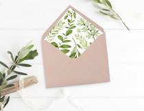 Printable Greenery Envelope Liner, Leaves Envelope Liner, Botanical Envelope Liner, Watercolor Foliage Liner, Download 105-A 126-W 035-W wedding photo - Printable Greenery Envelope Liner, Leaves Envelope Liner, Botanical Envelope Liner, Watercolor Foliage Liner, Download 105-A 126-W 035-W
