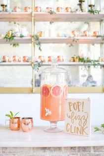 Greenery, Dusty Blue And Gold Spring Wedding Inspiration wedding photo - Greenery, Dusty Blue And Gold Spring Wedding Inspiration