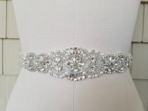 Wedding Belt, Bridal Belt, Sash Belt, Crystal Rhinestone & Off White Pearls - Style B200599C wedding photo - Wedding Belt, Bridal Belt, Sash Belt, Crystal Rhinestone & Off White Pearls - Style B200599C