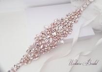 Wedding Belt, Crystal Bridal Belt, Bridal Sash, Beaded Wedding Belt, Rose Gold, Silver - Style 782.1 wedding photo - Wedding Belt, Crystal Bridal Belt, Bridal Sash, Beaded Wedding Belt, Rose Gold, Silver - Style 782.1