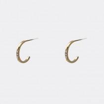 Circle Hoop Diamond Stud Earrings - Tiny 10mm Open Hoop - Small Huggie Hoops - Gifts For Her - Simple Minimalist Everyday Jewelry LITTIONARY wedding photo - Circle Hoop Diamond Stud Earrings - Tiny 10mm Open Hoop - Small Huggie Hoops - Gifts For Her - Simple Minimalist Everyday Jewelry LITTIONARY