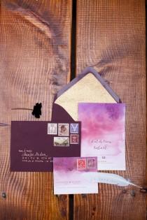 Plum And Gold Wedding Inspiration wedding photo - Plum And Gold Wedding Inspiration