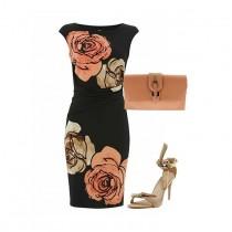 Floral Print Jersey Dress wedding photo - Floral Print Jersey Dress