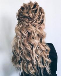 44 Gorgeous Half Up Half Down Hairstyles wedding photo - 44 Gorgeous Half Up Half Down Hairstyles