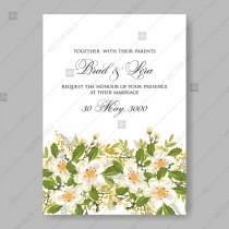 wedding photo -  Jasmine sakura anemone wedding invitation bridal shower invitation decoration bouquet