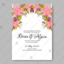 wedding photo -  Rouge Personalised Wedding Invitations vector pink spring floral Daisy mothers day card