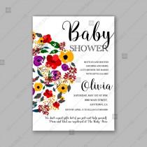 wedding photo -  A Baby Is Blooming Baby Shower Invitations