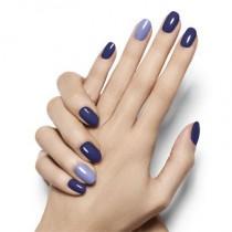 wedding photo - Pop Of Blue By Essie - Design A Seductive Deep Violet Nail Look With A Pop Of Opulent Azure That's Anything But Camera Shy.