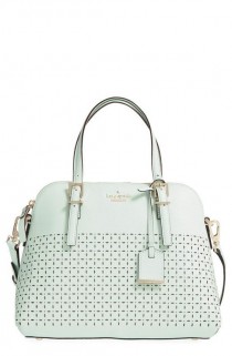 Kate Spade New York 'Milton Lane - Maise' Perforated Leather Satchel wedding photo - Kate Spade New York 'Milton Lane - Maise' Perforated Leather Satchel