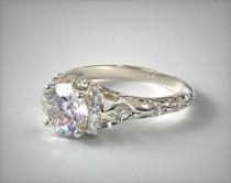 Vintage Inspired Ring In Platinum - Setting Only wedding photo - Vintage Inspired Ring In Platinum - Setting Only
