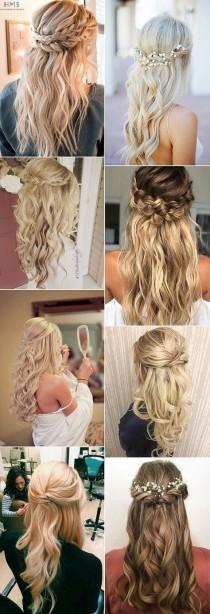 15 Chic Half Up Half Down Wedding Hairstyles For Long Hair wedding photo - 15 Chic Half Up Half Down Wedding Hairstyles For Long Hair