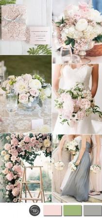 Six Beautiful Pink And Grey Wedding Color Combos With Invitations wedding photo - Six Beautiful Pink And Grey Wedding Color Combos With Invitations
